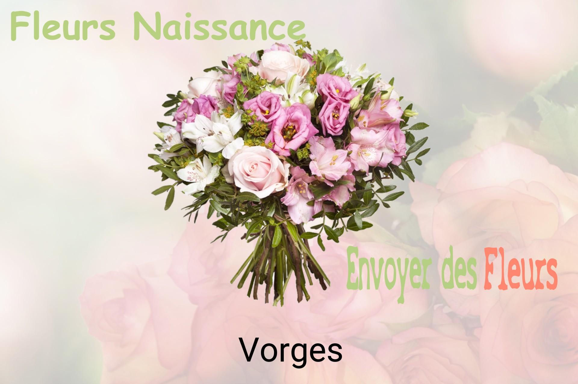 Bouquet de fleurs de naissance livré à Vorges